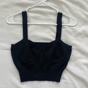 Black crop top
